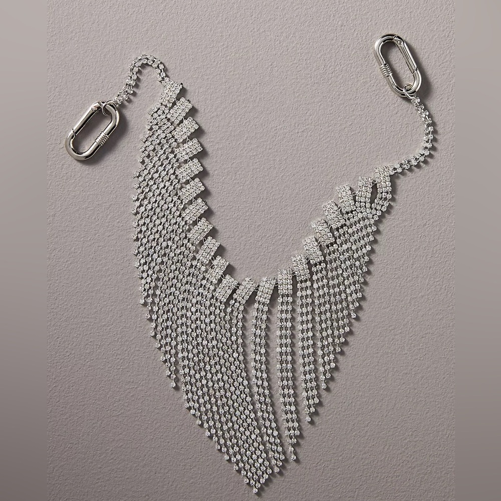 Anthropologie | Crystal Fringe Bag Charm | NWT - Picture 2 of 4
